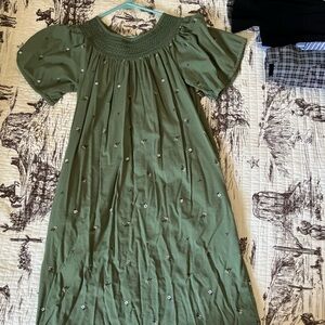 Old Navy Green Midi Dress